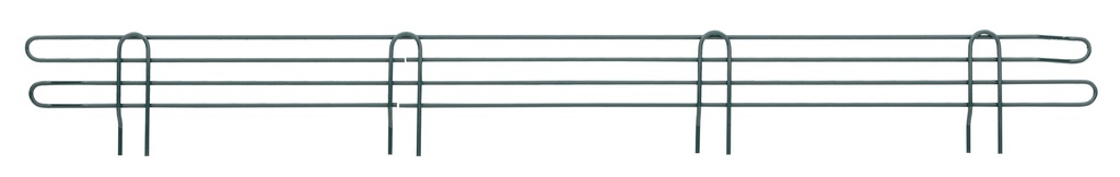 Metro L48N-4K3 Super Erecta 4" High Stackable Ledge for Wire Shelving, Metroseal Green Epoxy, 48"