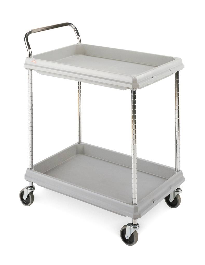 Metro BC2030-2DG Deep Ledge 2-Shelf Utility Cart, Gray, 20" x 30"
