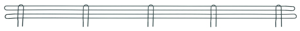 Metro L72N-4K3 Super Erecta 4" High Stackable Ledge for Wire Shelving, Metroseal Green Epoxy, 72"