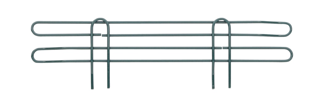 Metro L21N-4K3 Super Erecta 4" High Stackable Ledge for Wire Shelving, Metroseal Green Epoxy, 21"