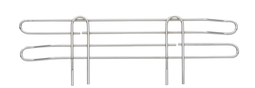 Metro L18N-4C Super Erecta 4" High Stackable Ledge for Wire Shelving, Chrome, 18"