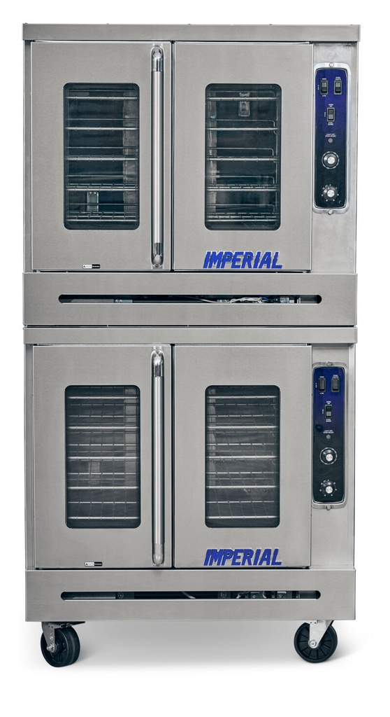 Imperial Range PCVDE-2 Convection Oven Electric 2 Deck Bakery Depth Manual Controls Dual Open Doors Stainless Steel