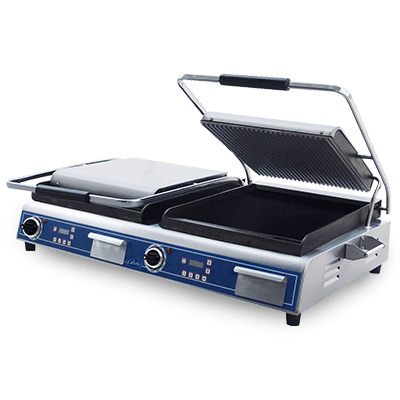 Globe GPGDUE14D Double Bistro Panini Grill Counter-top