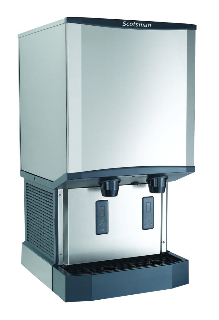 Scotsman HID540W-1 Meridian™ Touch-Free Countertop Nugget Ice & Water Dispenser, Water Cooled - Up to 500 lb. Production, 40 lb. Storage