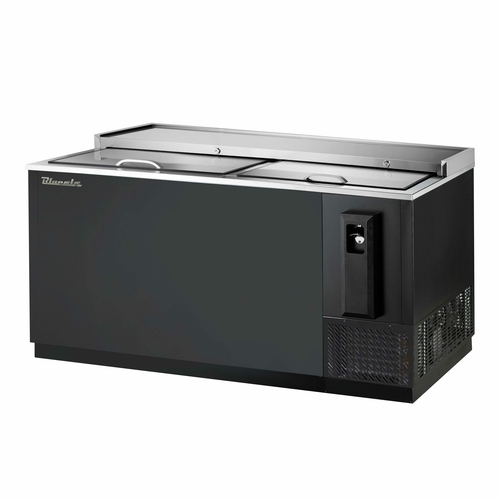 Blue Air BBC-65B-HC High-Efficiency Commercial Bottle Cooler with Glass Door and Adjustable Shelving