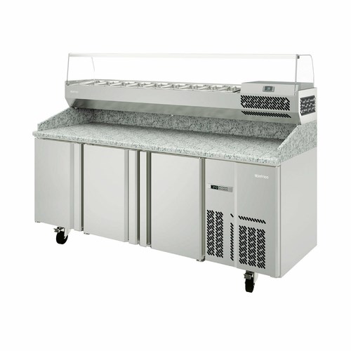 INFRICO IRT-MPG1980-COMBO Two Section Granite Pizza Prep Table