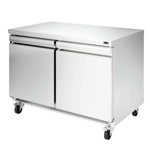 INFRICO IUC-UC48F Two Section Bottom Mounted Self Contained Undercounter Freezer