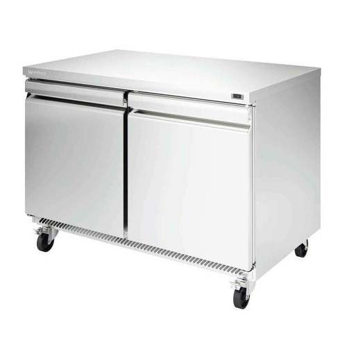 INFRICO IUC-UC48R Two Section Bottom Mounted Self Contained Undercounter Refrigerator