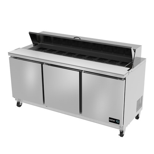 3 Door Sandwich Salad Prep Table 72" Asber USA APTS-72-20