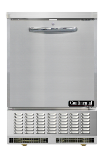Continental Refrigerator UC24SN Undercounter Refrigerator 24 inch 43 cu ft Stainless Steel Energy Star