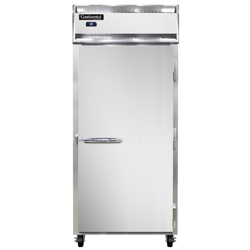 Continental Refrigerator 1RXSNSS Extra-Wide Reach-In Refrigerator 36-1/4 inch Stainless Steel Solid Door R290 1/3 HP