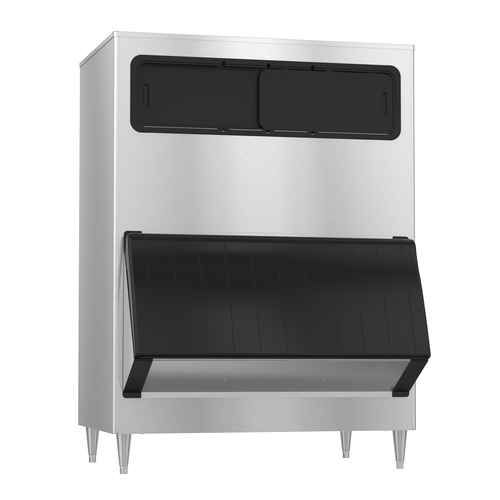 Hoshizaki B-1300SS Ice Bin 48W Hinged Bottom Door Top View Windows 1304lb Ice Storage Capacity Stainless Steel Construction
