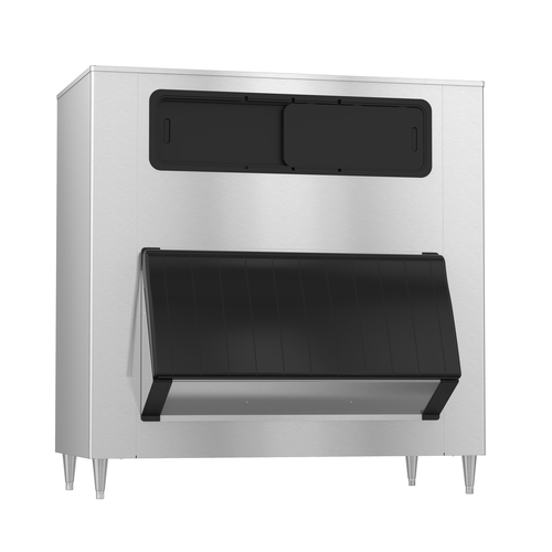Hoshizaki B-1500SS Ice Bin 60W Hinged Bottom Door Top View Windows 1500lb Ice Storage Capacity Stainless Steel