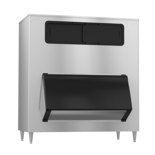 Hoshizaki B-1650SS Ice Bin 60W Hinged Bottom Door Top View Windows 1605lb Ice Storage Capacity Stainless Steel Construction