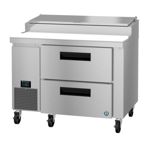 Hoshizaki PR46B-D2 Steelheart Series Pizza Prep Table 11.23 cu ft 6 Pan Capacity 2 Drawer Stainless Steel