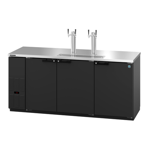 Hoshizaki DD80-S Draft Beer Cooler Three Section Side Mount Refrigeration 80 Inch 28.74 Cu Ft Capacity