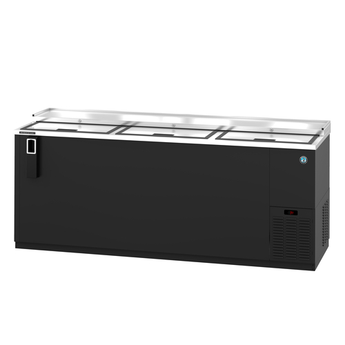 Hoshizaki CC80 Refrigerated Bottle Cooler Three Section Side Mount 80 Inch 1150 Can Capacity
