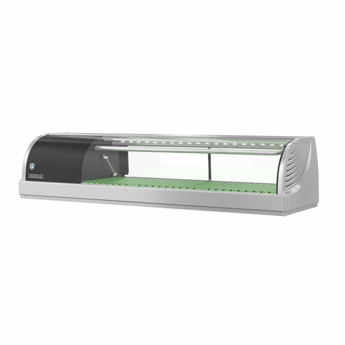 Hoshizaki HNC-120BA-L-SLH Refrigerated Display Sushi Case Countertop 47-1/5W x 13-3/5D x 11H Front Curved Glass