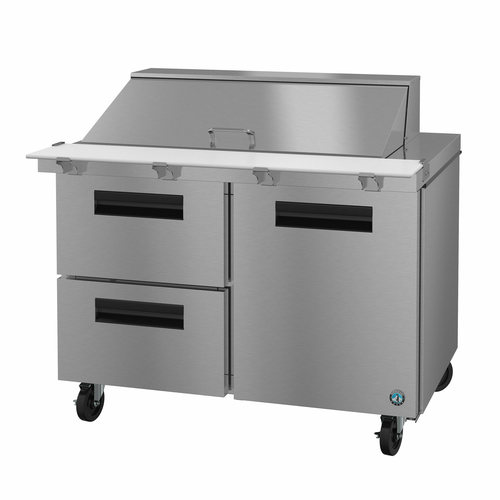 Hoshizaki SR48B-18MD2 Steelheart Series Mega Top Refrigerator 48 inch 1366 cu ft two section with drawers and shelves