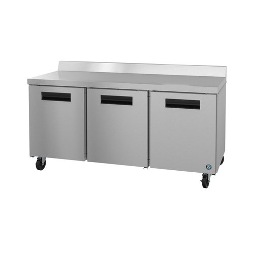 Hoshizaki WR72B Steelheart Series Worktop Refrigerator 72 inch Three Section 18.27 cu ft Energy Star