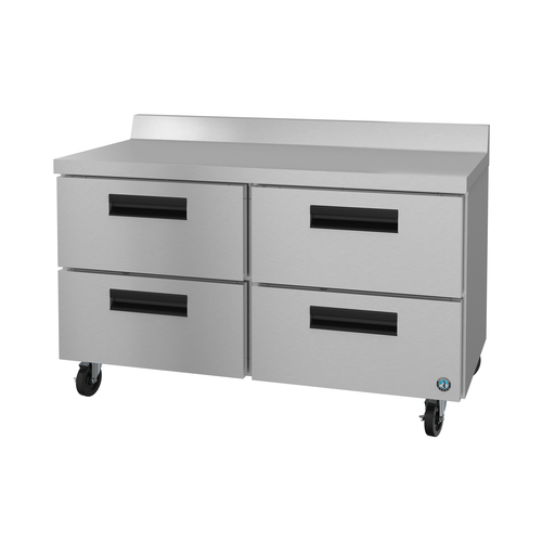 Hoshizaki WF48B-D4 Steelheart Series Worktop Freezer Two Section 48W 1366 cu ft Stainless Steel Drawers