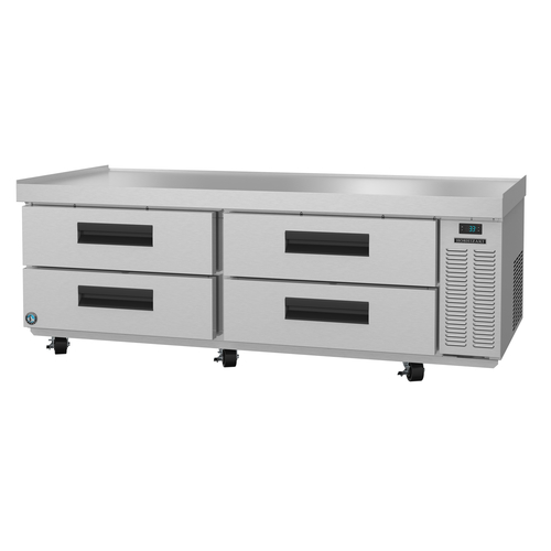 Hoshizaki CR72A Steelheart Series Refrigerated Low-Profile Equipment Stand 72-1/2W x 33-1/4D x 26H with 4 Drawers
