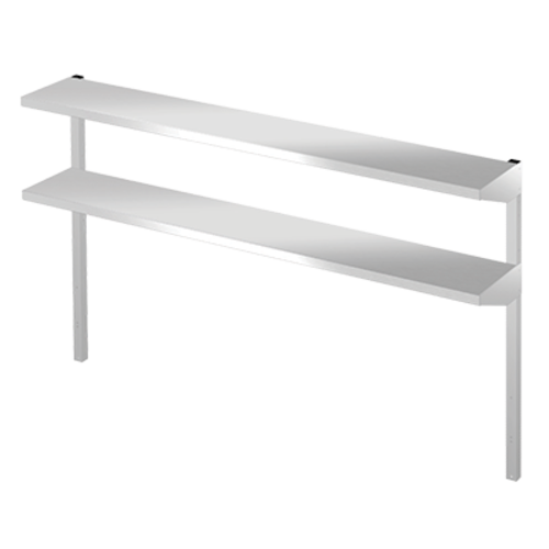 Hoshizaki HS-5164 Double Overshelf for 48 W cabinet adjustable 16 gauge stainless steel compatible with models after March 2016