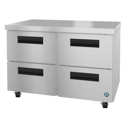 Hoshizaki UF48B-D4 Steelheart Series Undercounter Freezer 48 inch 1366 cu ft with Stainless Steel Drawers and Casters