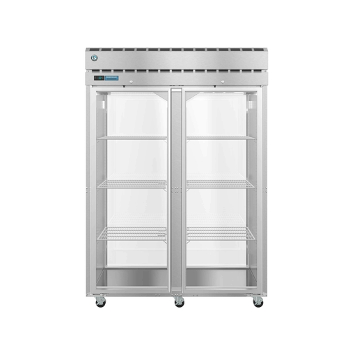 Hoshizaki PT2A-FG-FG Steelheart Series Pass-Thru Refrigerator 52.5 cu ft with Glass Doors and LED Lighting