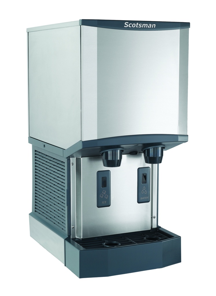 Scotsman HID312A-1 Meridian™ Touch-Free Countertop Nugget Ice & Water Dispenser, Air Cooled - Up to 260 lb. Production, 12 lb. Storage