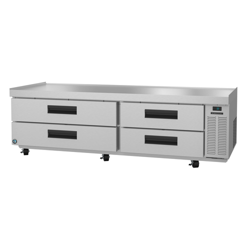 Hoshizaki CR85A Steelheart Series Refrigerated Equipment Stand 85W x 32D x 27H with 4 Drawers and Digital Controller