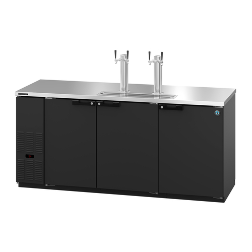Hoshizaki DD80 Draft Beer Cooler 80 inch Three Section Side Mount Refrigeration 28.74 cu ft Capacity