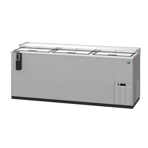 Hoshizaki CC80-S Refrigerated Bottle Cooler Three Section Side Mount 80 Inch 24.67 Cu Ft Capacity