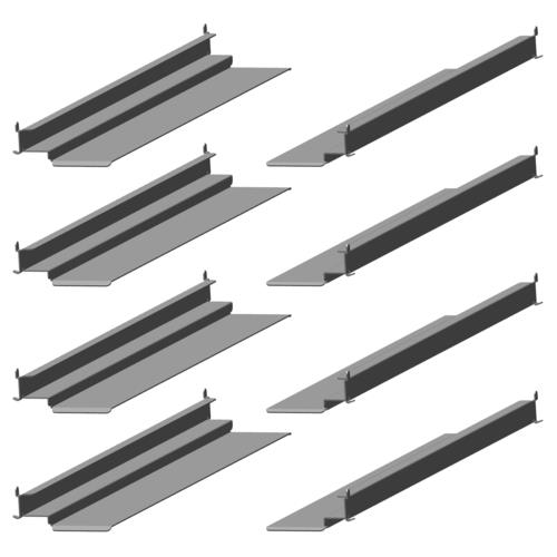 Hoshizaki HS-3558 Stainless Steel Bottom Support Universal Pan Slides 4 Pairs for Baker and Hotel Pans