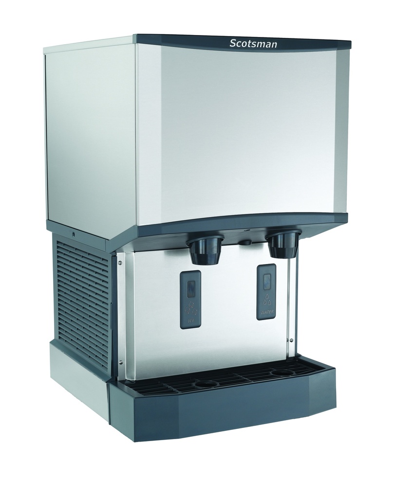 Scotsman HID525A-1 Meridian™ Touch-Free Countertop Nugget Ice & Water Dispenser, Air Cooled - Up to 500 lb. Production, 25 lb. Storage