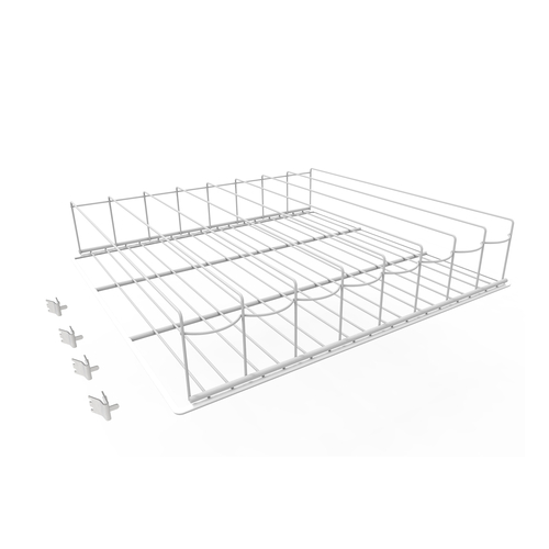 Hoshizaki HS-5291 Organizer Shelf with Tracks 64 Bottle 72 Can Capacity Includes 4 Pilaster Clips for RM-26