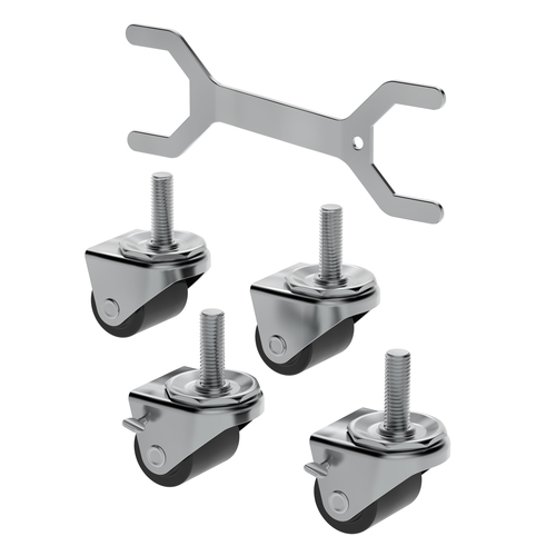 Hoshizaki HS-5037 Casters 225 inch set of 4 with 2 brakes for easy mobility