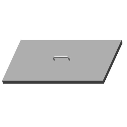 Hoshizaki HS-5073 Stainless Steel Lift-Off Cover Flat for 8 Pan Top Opening
