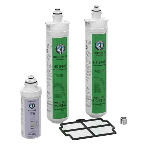 Hoshizaki HS-5504 6 Month Replacement Kit Water Filters Alkaline Chambers Air Filter Nozzle Tip DWM-20A