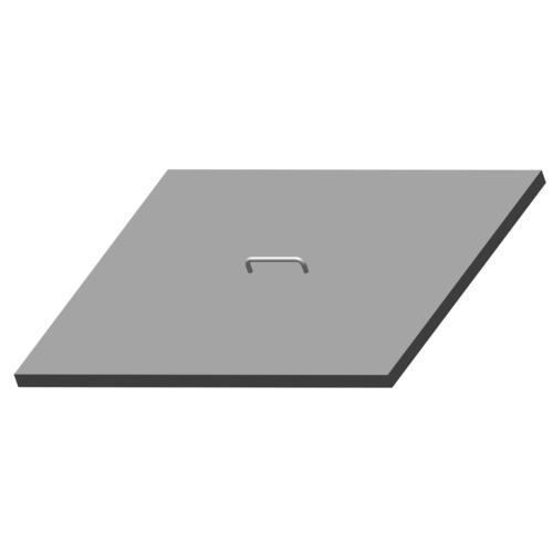 Hoshizaki HS-5070 Stainless Steel Lift-Off Cover Flat for 12 Pan Mega Top Opening