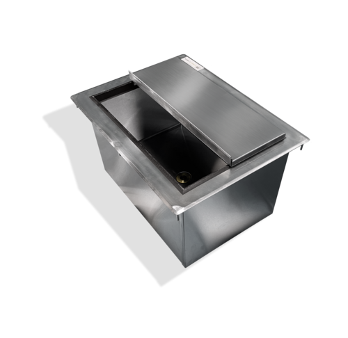 Steel Works SWDIIB-183010 Insulated Drop-In Ice Bin 18x36 Stainless Steel 115lb Capacity NSF Certified