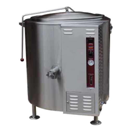 Crown Steam GL-60FE Stationary Kettle Gas 60 Gallon Full Jacket Thermostatic Control Electronic Ignition 130000 BTU