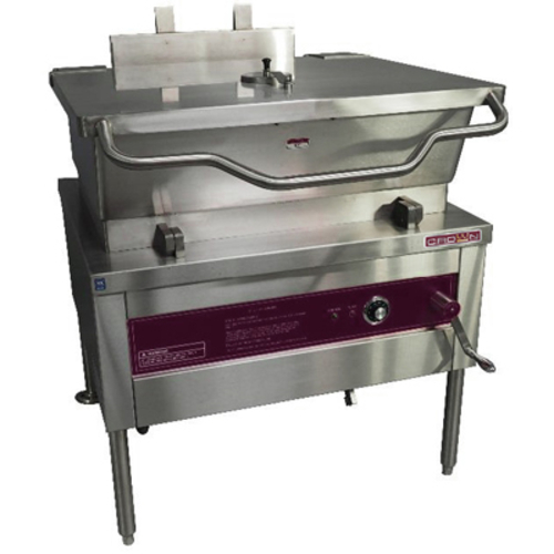 Crown Steam GS-30 QUICK SHIP Tilting Skillet Gas 30 Gallon Capacity Manual Tilt Solid State Thermostat 100000 BTU NSF