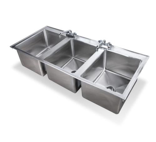 Steel Works SWDIS-3FB162012 Sink, Drop-In