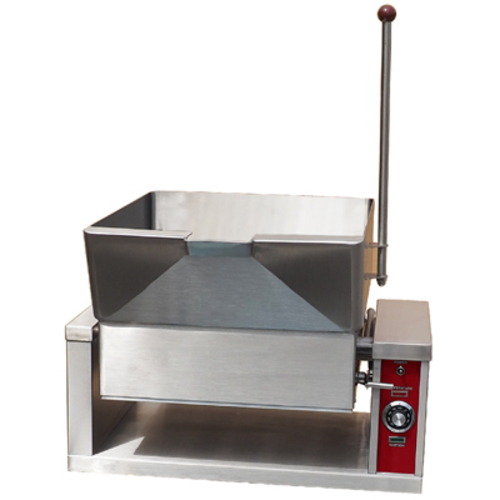 Crown Steam GCTS-16 Tilting Skillet Gas Countertop 16 Gallon Capacity Manual Tilt Solid State Thermostat 316 Stainless Steel