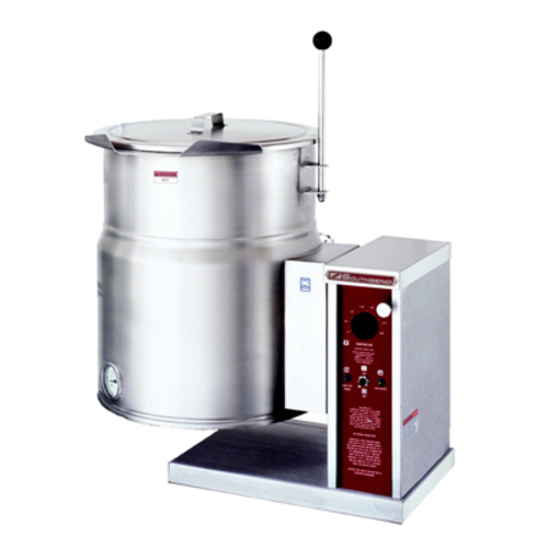 Crown Steam EC-6TW Tilting Kettle Electric Countertop 6 Gallon Capacity Self-Generating 2/3 Jacket Solid State Thermostat