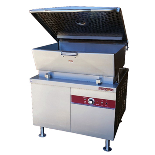 Crown Steam EMTS-40 Tilting Skillet Electric 40 Gallon Capacity Hydraulic Lift Stainless Steel Construction NSF Certified