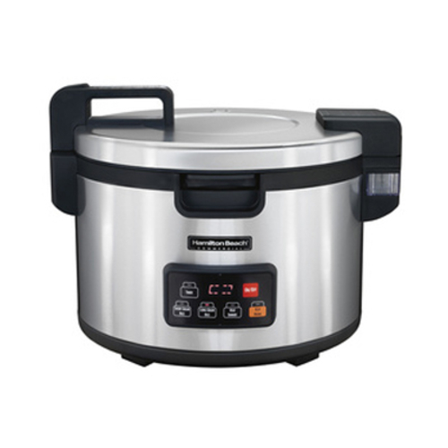 Hamilton Beach 37590 Commercial Rice Cooker Warmer 90 Cup Digital Control Non Stick Pot Double Wall Stainless Steel