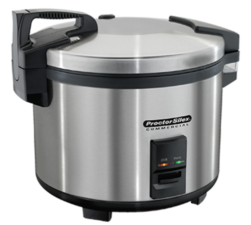 Proctor-Silex Commercial Rice Cooker 40 Cup Capacity Automatic Keep Warm Feature Stainless Steel Non-Stick