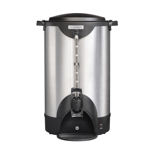 Hamilton Beach HCU100S Coffee Urn 100 Cup Capacity Double Wall Insulation Commercial Duty One Hand Dispensing